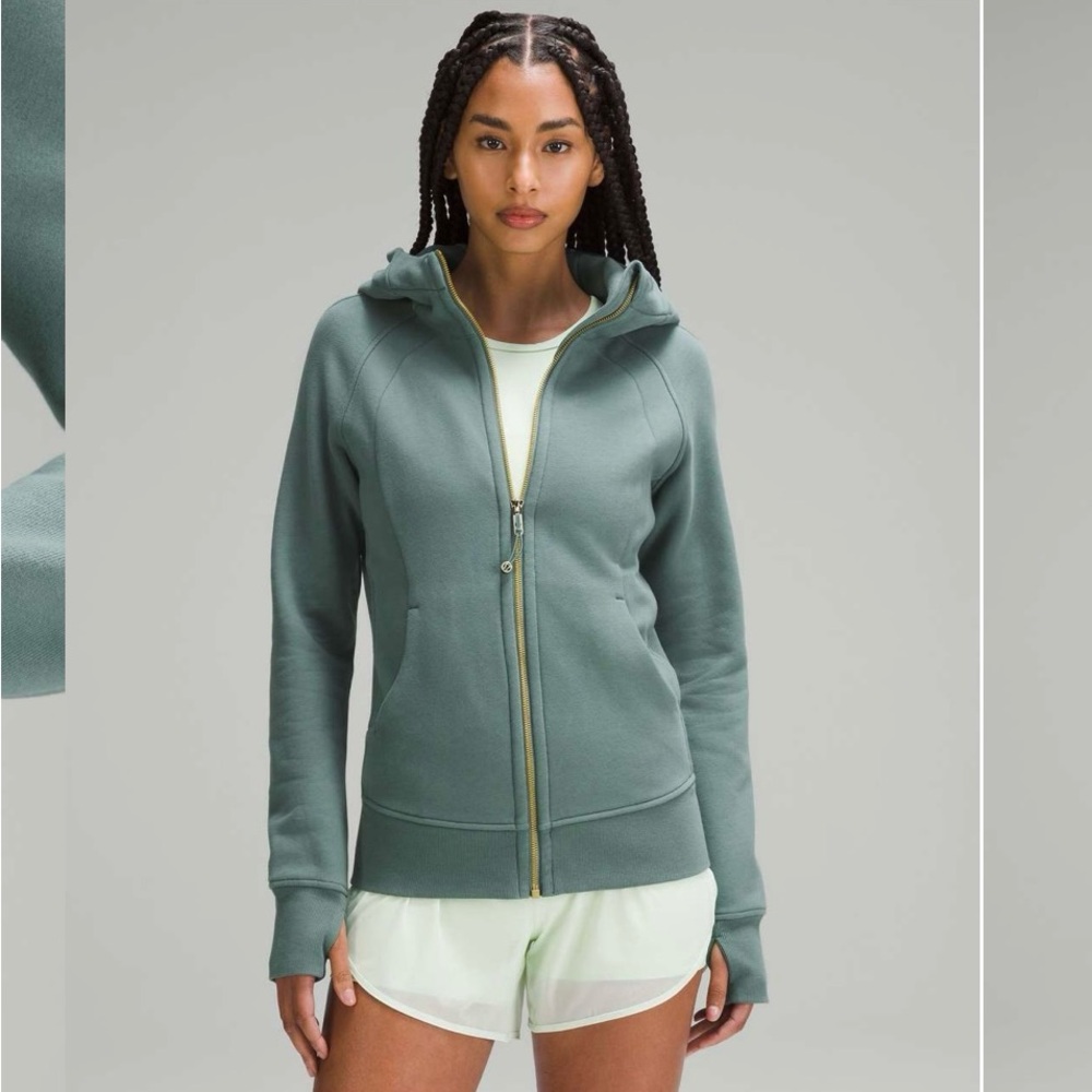 Lululemon Scuba Full Zip Hoodie Forest Green